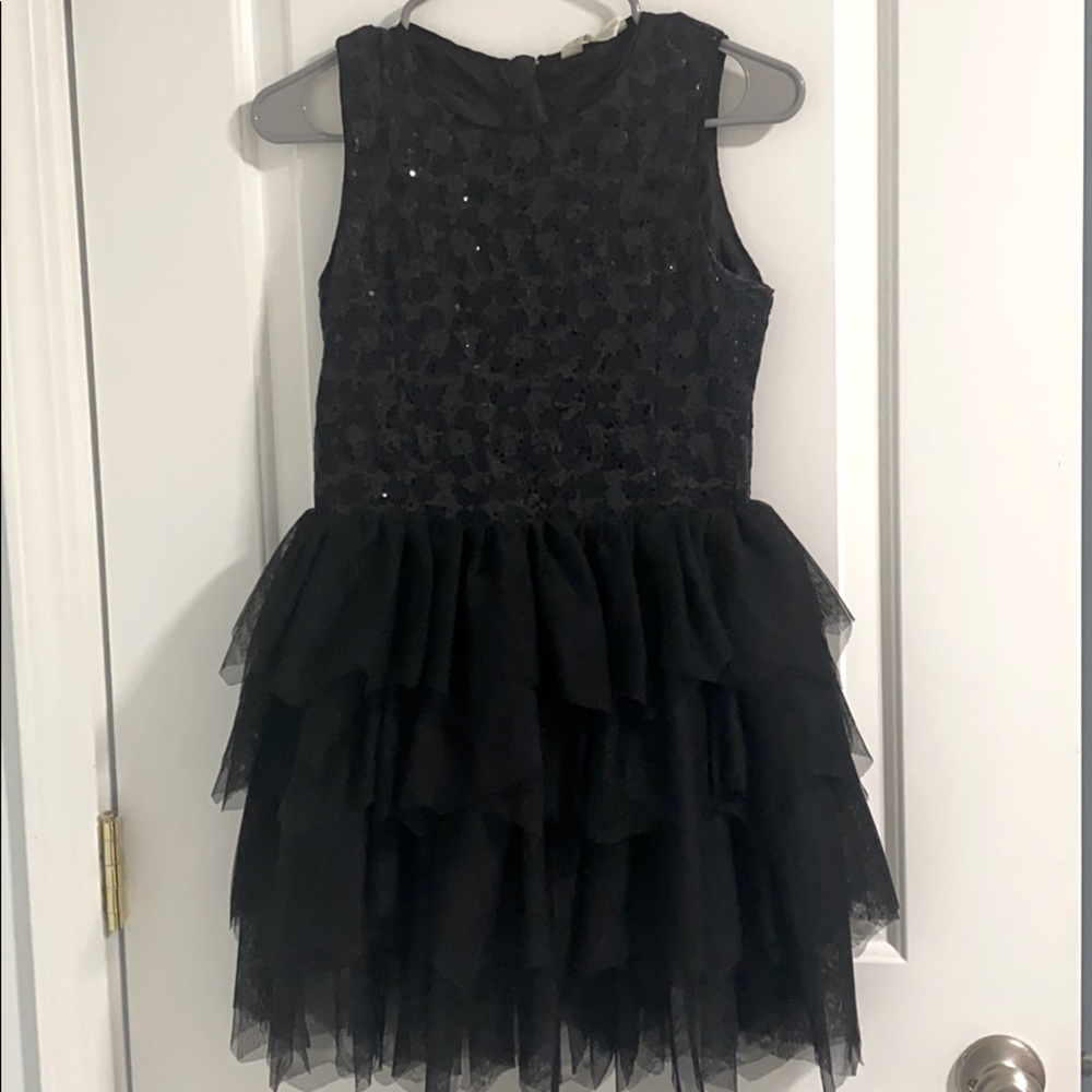 H&M’s black sequin tutu dress for girls.